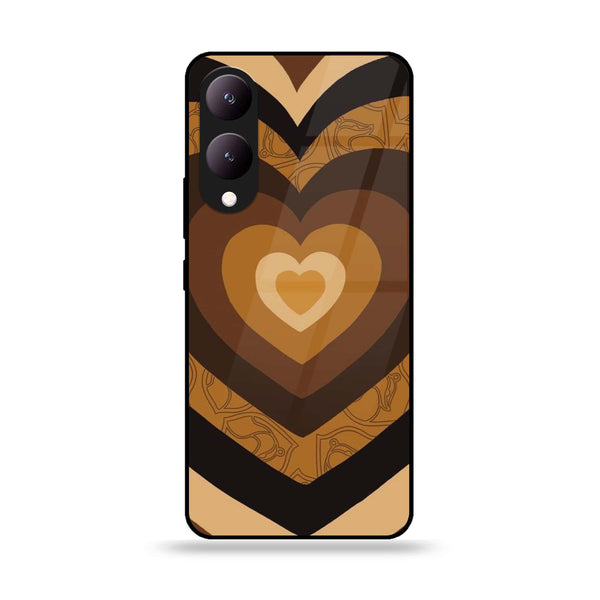 Vivo Y17S - Heart Beat Series 2.0 Design 5  - Premium Printed Glass soft Bumper shock Proof Case CS-30576