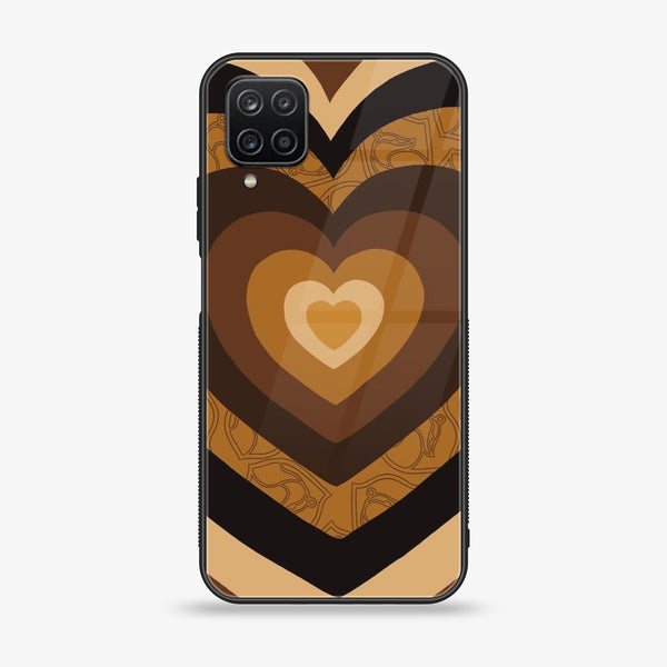 Samsung Galaxy A12 / A12 Nacho - Heart Beat Design 5 2.0 - Premium Printed Glass soft Bumper shock Proof Case CS-7006