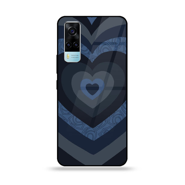 Vivo Y53s 4G Heart Beat 2.0 Design 6  Premium Printed Glass soft Bumper shock Proof Case CS-14309