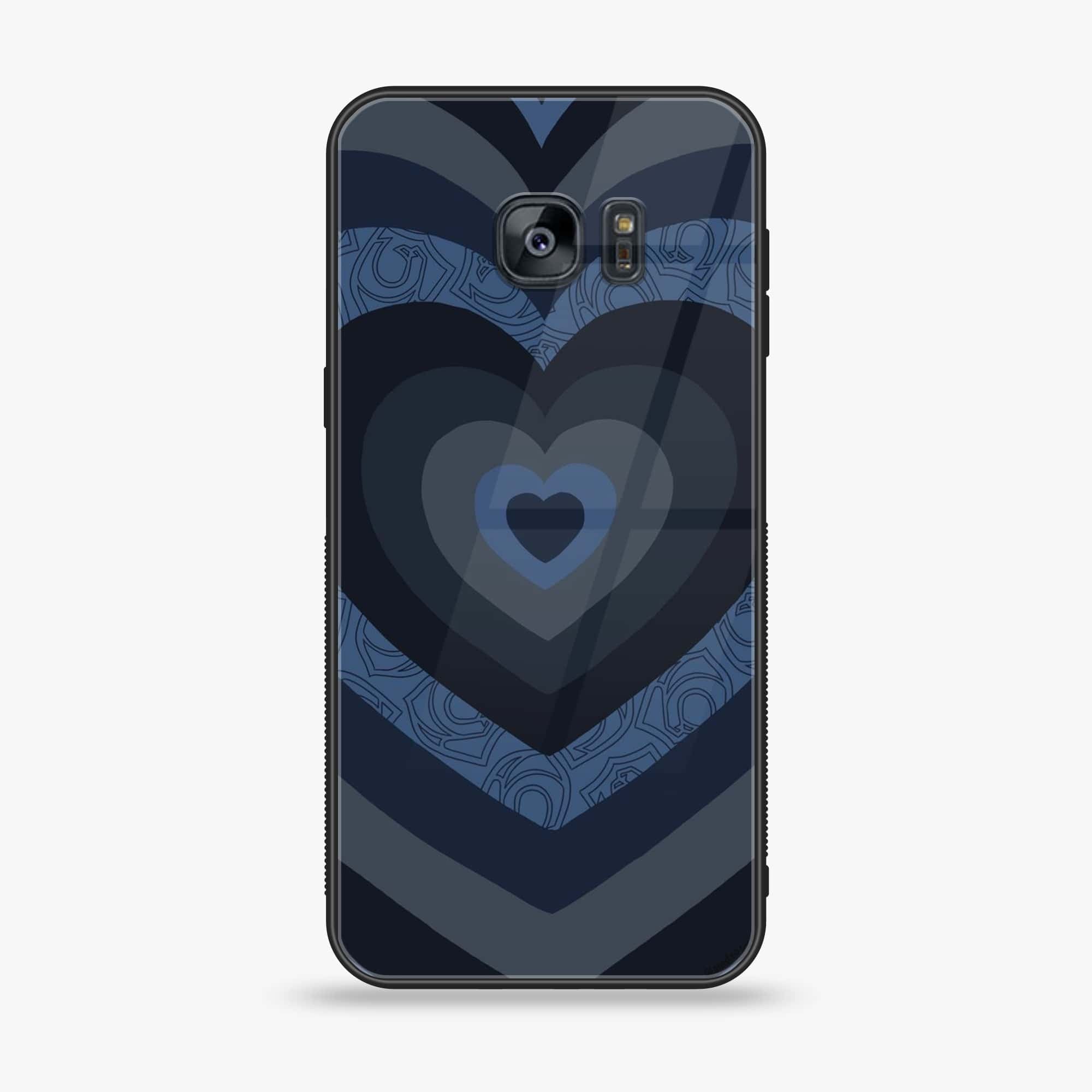 Samsung Galaxy S7 - Heart Beat Series 2.0 - Premium Printed Glass soft Bumper shock Proof Case