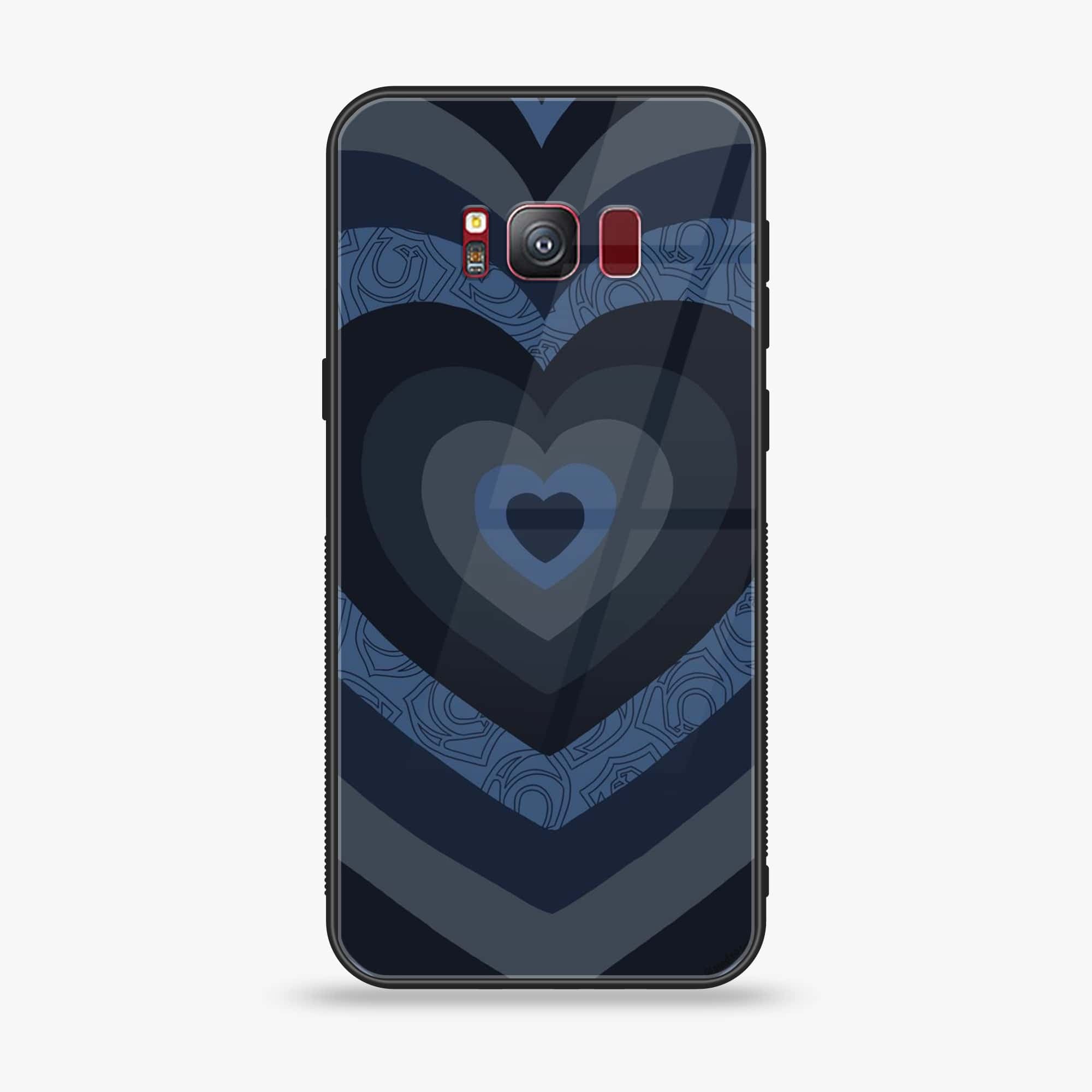 Galaxy S8 Plus - Heart Beat Series 2.0 - Premium Printed Glass soft Bumper shock Proof Case