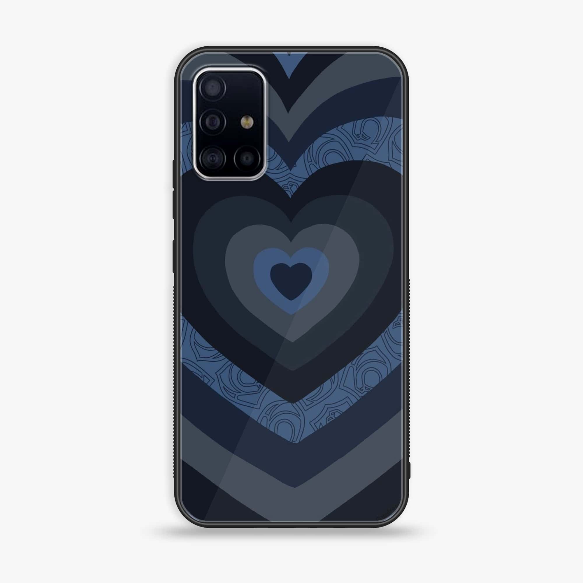 Samsung Galaxy A71 Heart Beat Series 2.0 Premium Printed Glass soft Bumper shock Proof Case