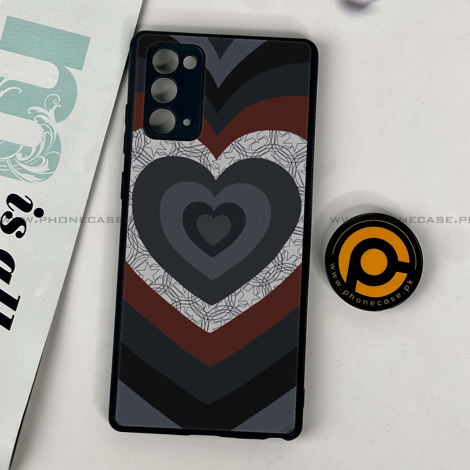 Samsung Galaxy Note 20 - Heart Beat Series 2.0 - Premium Printed Glass soft Bumper shock Proof Case