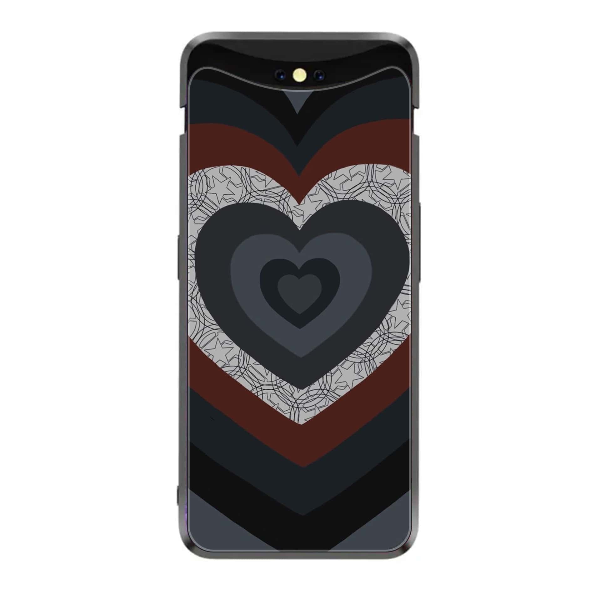 Oppo Find X - Heart Beat Series 2.0 - Premium Printed Glass soft Bumper shock Proof Case