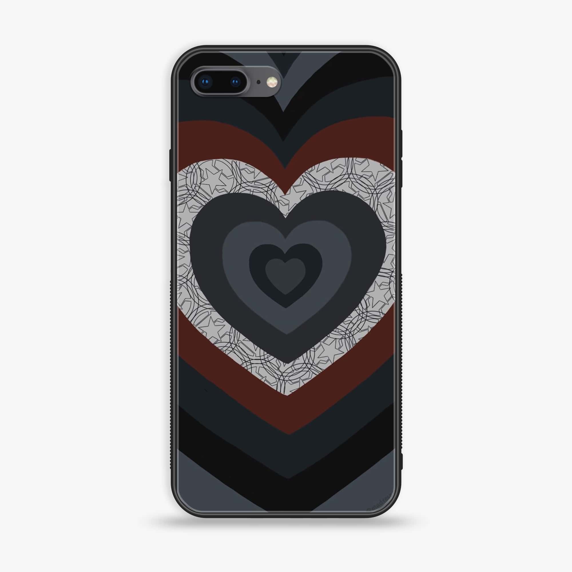 iPhone 7Plus - Heart Beat Series 2.0 - Premium Printed Glass soft Bumper shock Proof Case