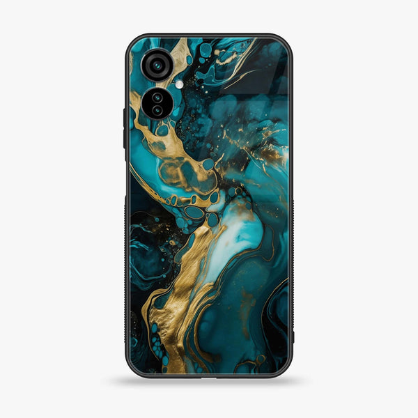 Tecno Camon 19 Neo - Liquid Marble Design 3 - Premium Printed Glass soft Bumper shock Proof Case CS-42174