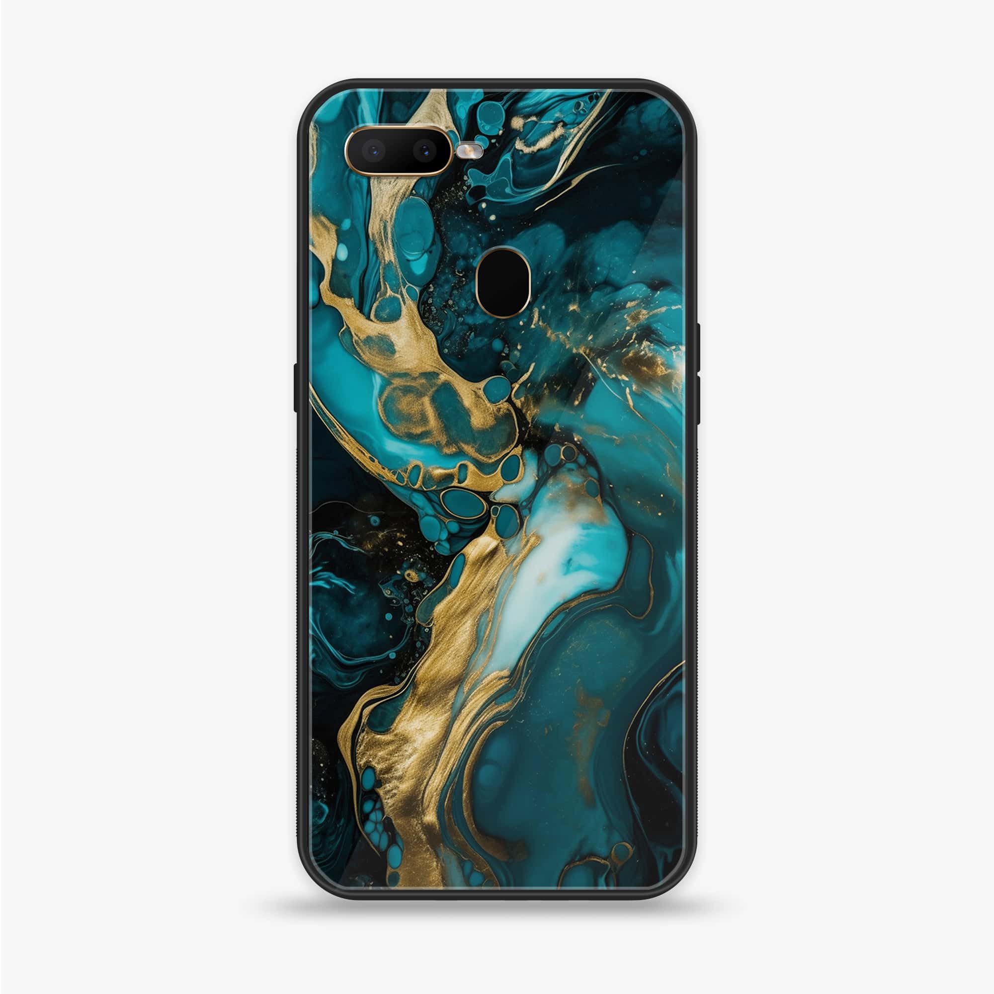 Oppo A12  - Liquid Marble Series - Premium Printed soft Bumper shock Proof Case