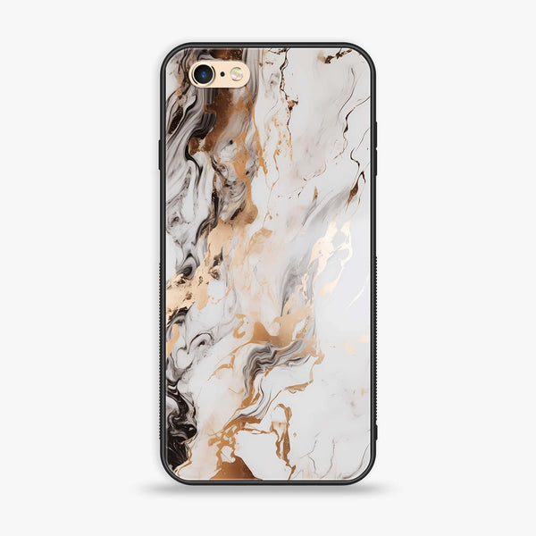 iPhone 6 - Liquid Marble Series - Premium Printed Glass soft Bumper shock Proof Case