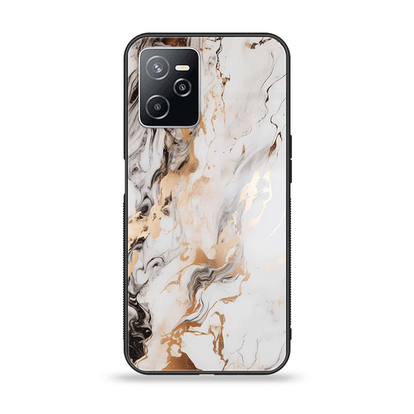 Realme Narzo 50A Prime - Liquid Marble Series - Premium Printed Glass soft Bumper shock Proof Case