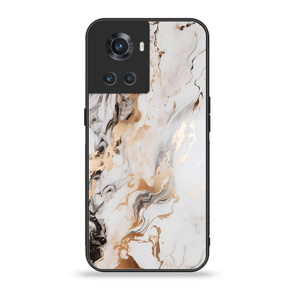 OnePlus Ace 5G - Liquid Marble Series - Premium Printed Glass soft Bumper shock Proof Case