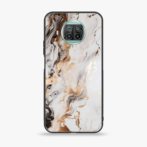 Xiaomi Mi 10T Lite Liquid Marble Series Premium Printed Glass soft Bumper shock Proof Case