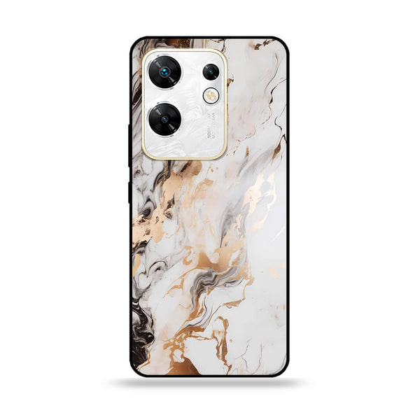 Infinix Zero 30 4G - Liquid Marble Design 1 - Premium Metal Printed soft Bumper shock Proof Case CS-41785
