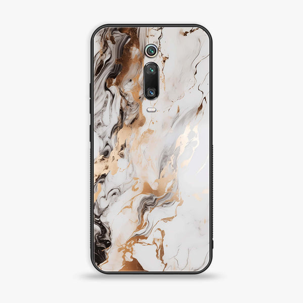 Xiaomi Redmi K20 Pro - Liquid Marble Series - Premium Printed Glass soft Bumper shock Proof Case