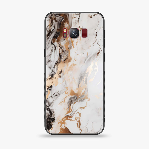Galaxy S8 Plus - Liquid Marble Design 1 - Premium Printed Glass soft Bumper shock Proof Case CS-12388