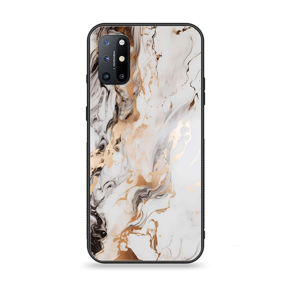 OnePlus 8T - Liquid Marble Design 1- Premium Printed Glass soft Bumper shock Proof Case CS-43954