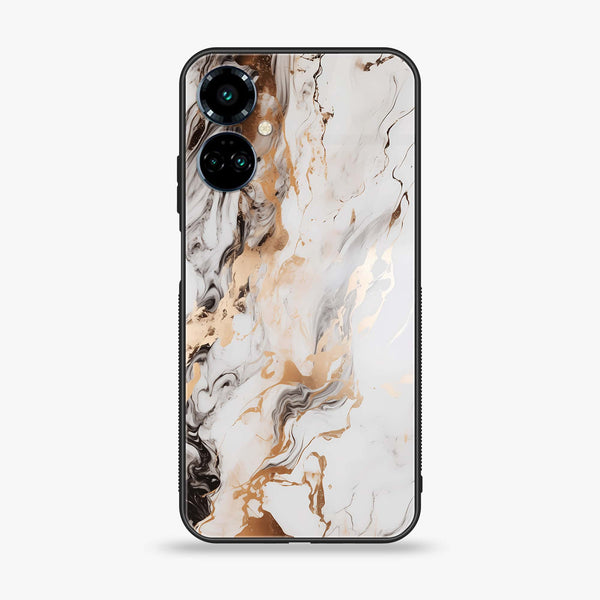 Tecno Camon 19 Liquid Marble Design 1 Premium Printed Glass soft Bumper shock Proof Case CS-13475