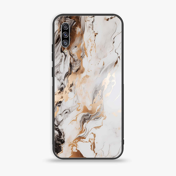 Galaxy A50/ A50s/ A30s - Liquid Marble Series - Premium Printed Glass soft Bumper shock Proof Case