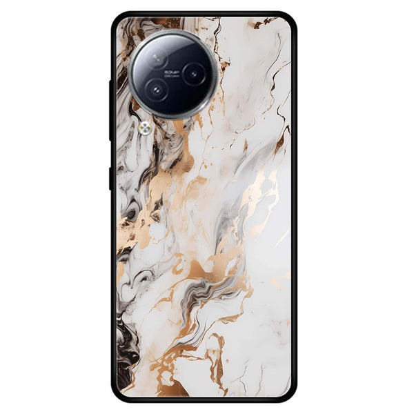 XIAOMI CIVI 3 - Liquid Marble Series - Premium Printed Glass soft Bumper shock Proof Case