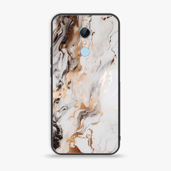 Xiaomi Redmi 5 - Liquid Marble Series - Premium Printed Glass soft Bumper shock Proof Case