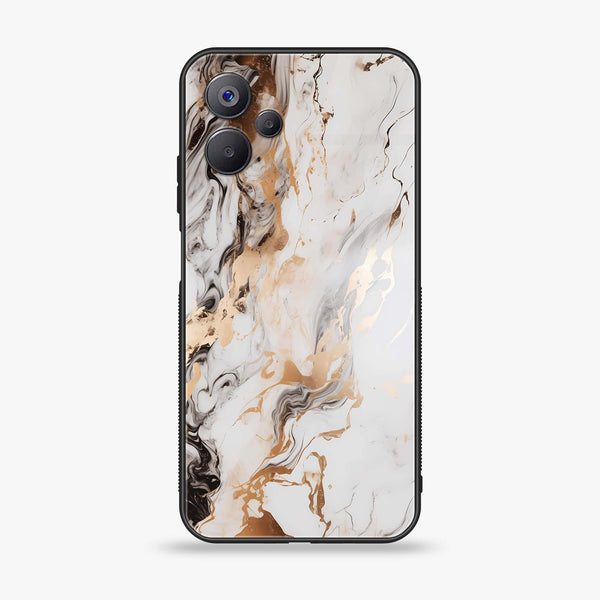 Realme 10 5G - Liquid Marble Series - Premium Printed Glass soft Bumper shock Proof Case