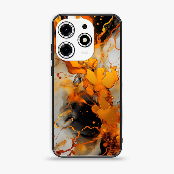 Tecno Spark 10 Pro - Liquid Marble Design 2 - Premium Printed Glass soft Bumper shock Proof Case CS-17295