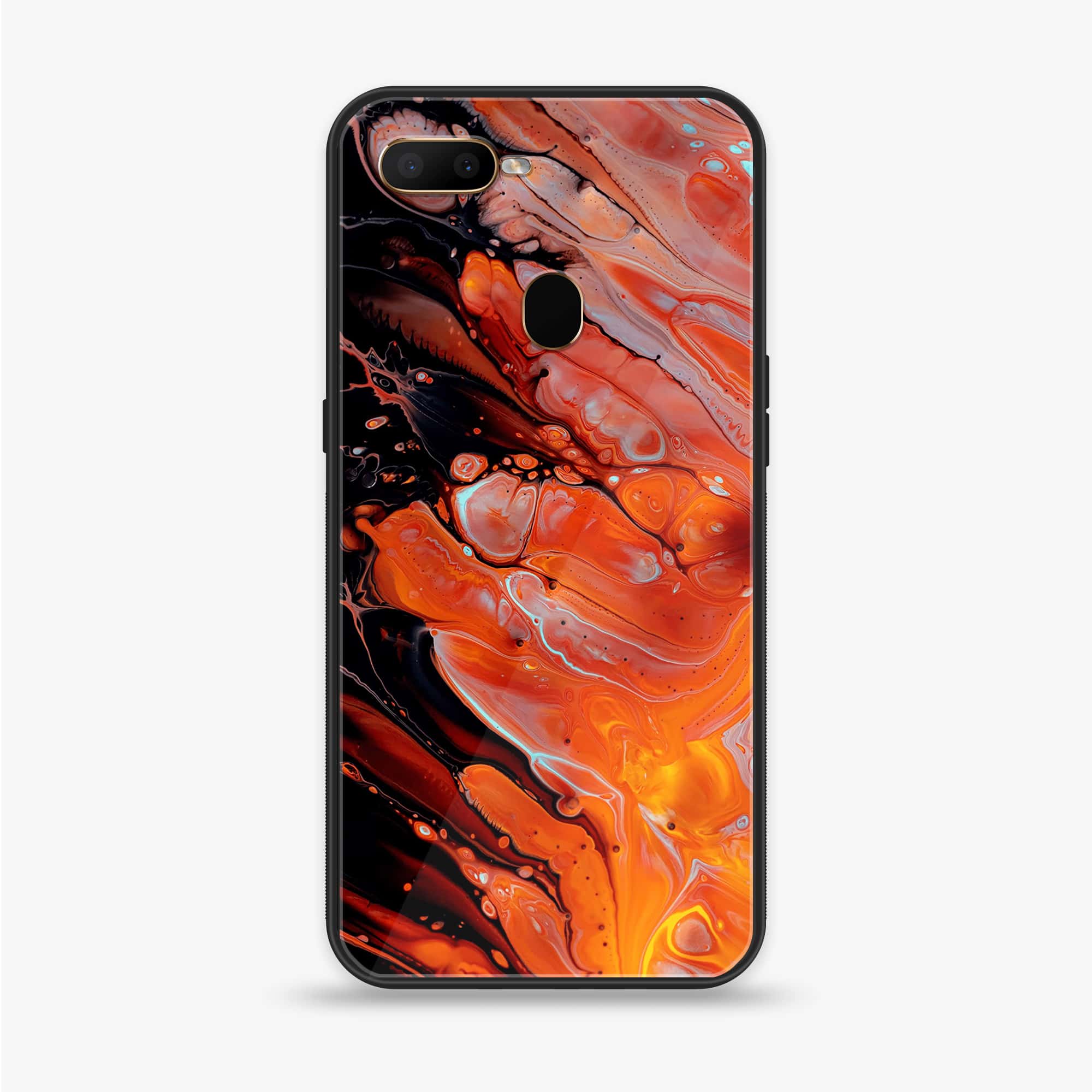 Oppo A12  - Liquid Marble Series - Premium Printed soft Bumper shock Proof Case