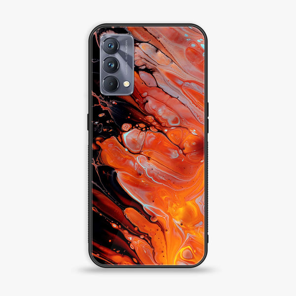 Realme GT Master Edition Liquid Marble Design 4 Premium Printed Glass soft Bumper shock Proof  Case CS-15521