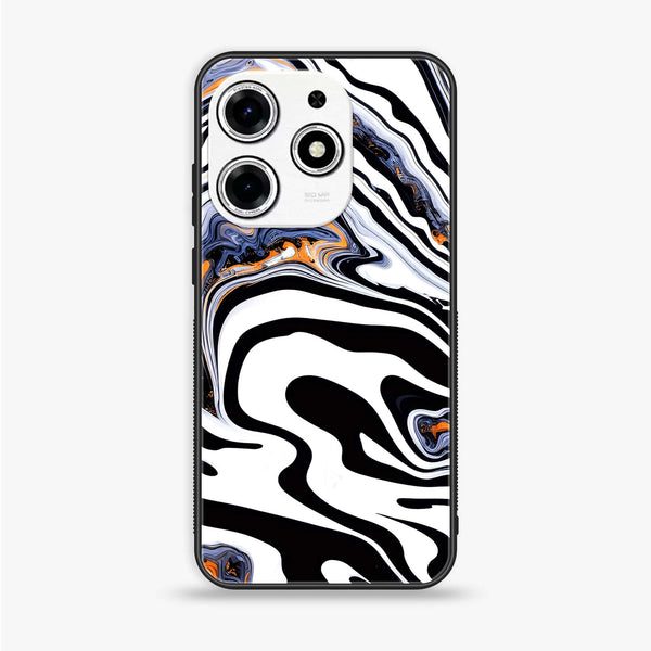 Tecno Spark 10 Pro - Liquid Marble Design 10 - Premium Printed Glass soft Bumper shock Proof Case CS-23818