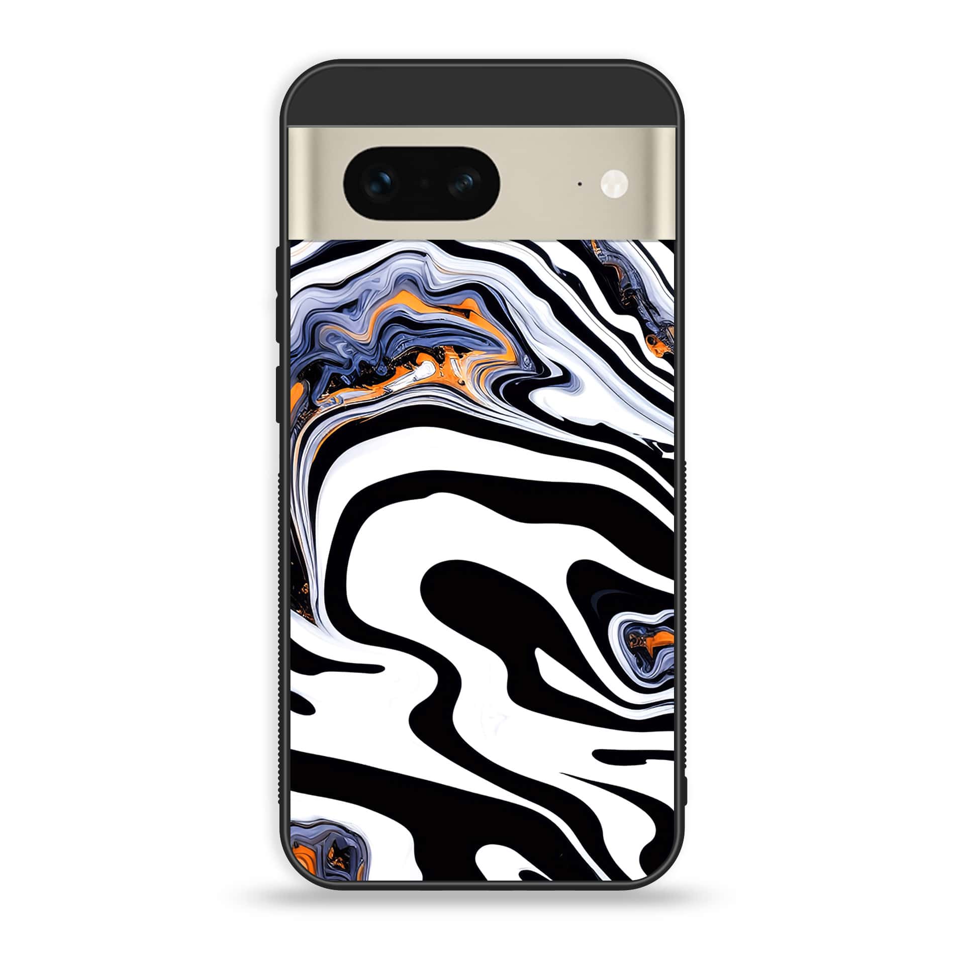 Google Pixel 7a  - Liquid Marble Series - Premium Printed soft Bumper Shock Proof Case