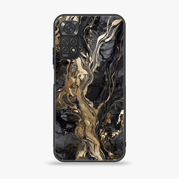 Xiaomi Redmi Note 11 Pro / Redmi Note 12 Pro DNO Liquid Marble Design 9 Premium Printed Glass soft Bumper shock Proof Case CS-36889