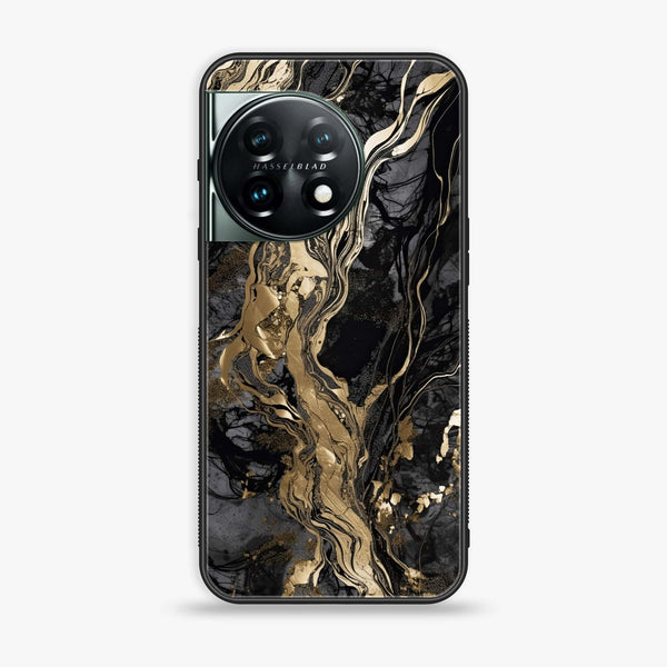 OnePlus 11R  - Liquid Marble Design 9 - Premium Printed Glass soft Bumper shock Proof Case CS-40984