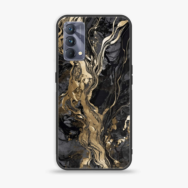 Realme GT Master Edition Liquid Marble Design 9 Premium Printed Glass soft Bumper shock Proof  Case  CS-26587 CS-28925