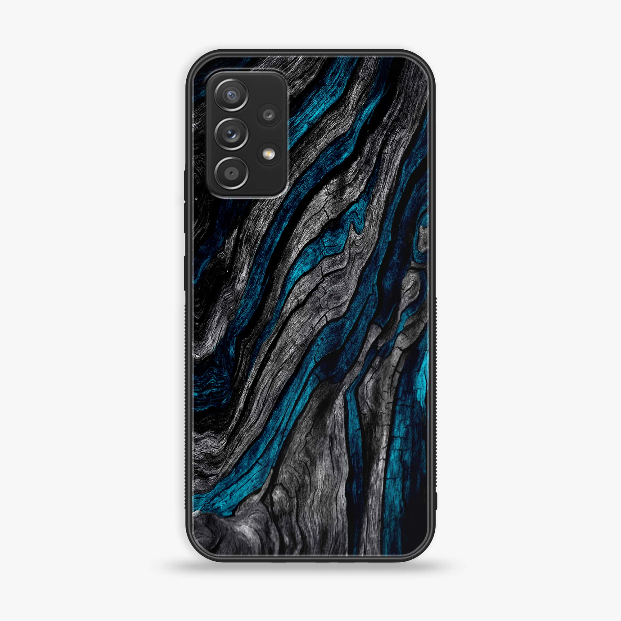 Samsung Galaxy A52 5G - Liquid Marble Series - Premium Printed Glass soft Bumper shock Proof Case