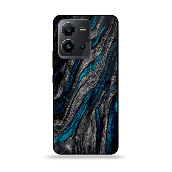 Vivo V25 5G/V25e  - Liquid Marble Design 8 - Premium Printed Glass soft Bumper shock Proof Case CS-22754