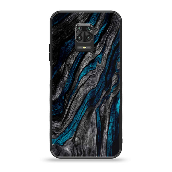 Xiaomi Redmi Note 9S - Liquid Marble Design 8 - Premium Printed Glass soft Bumper shock Proof Case CS-33784