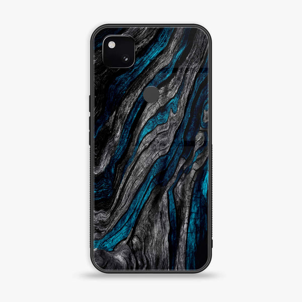 Google Pixel 4A 4G - Liquid Marble Design 8 - Premium Metal Printed soft Bumper Shock Proof Case CS-17715