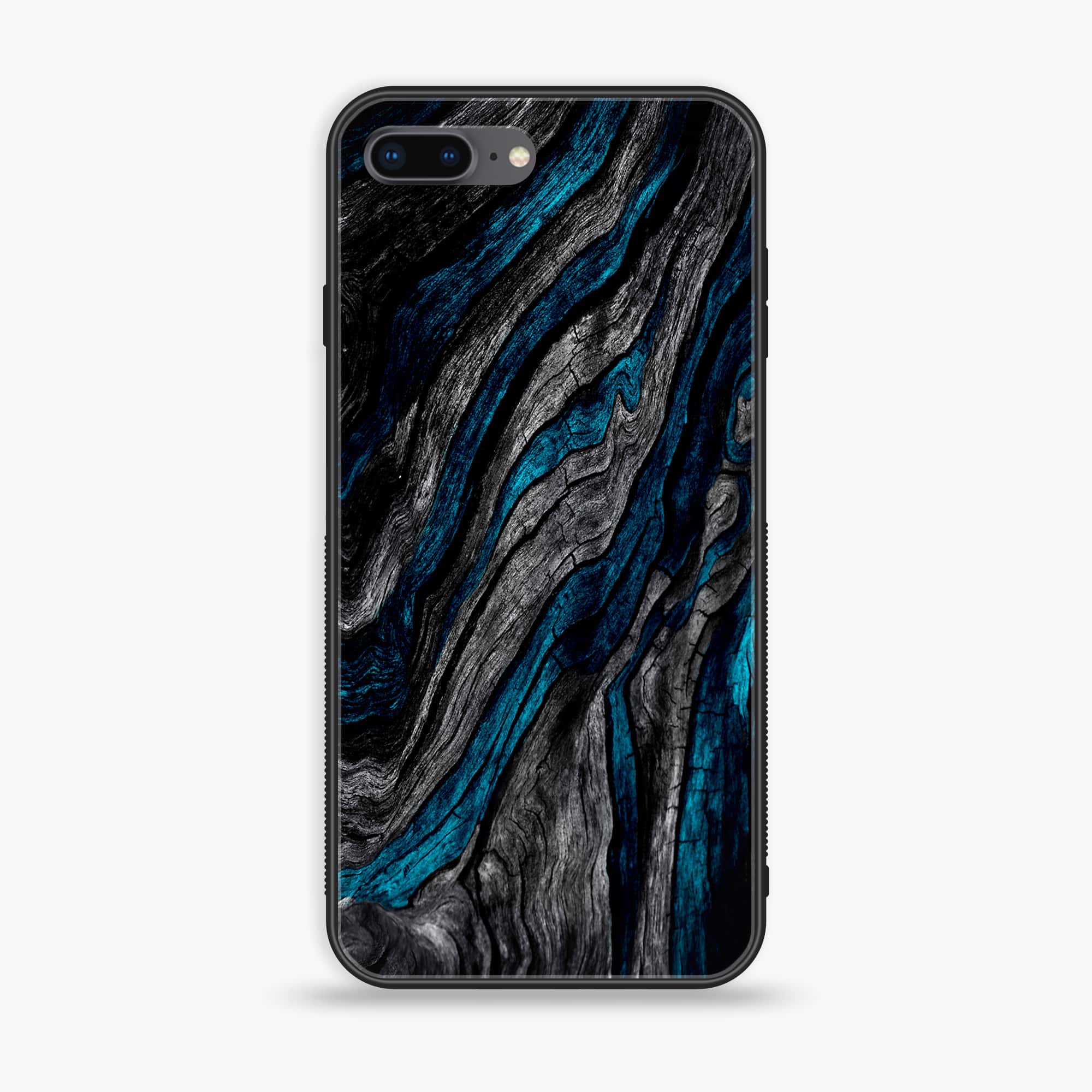 iPhone 7Plus - Liquid Marble Series - Premium Printed Glass soft Bumper shock Proof Case
