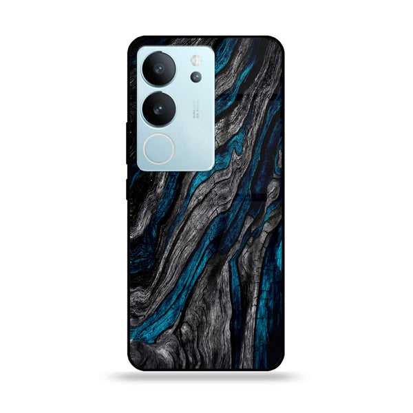 Vivo V29 - Liquid Marble Design 8 - Premium Printed Glass soft Bumper shock Proof Case CS-7686