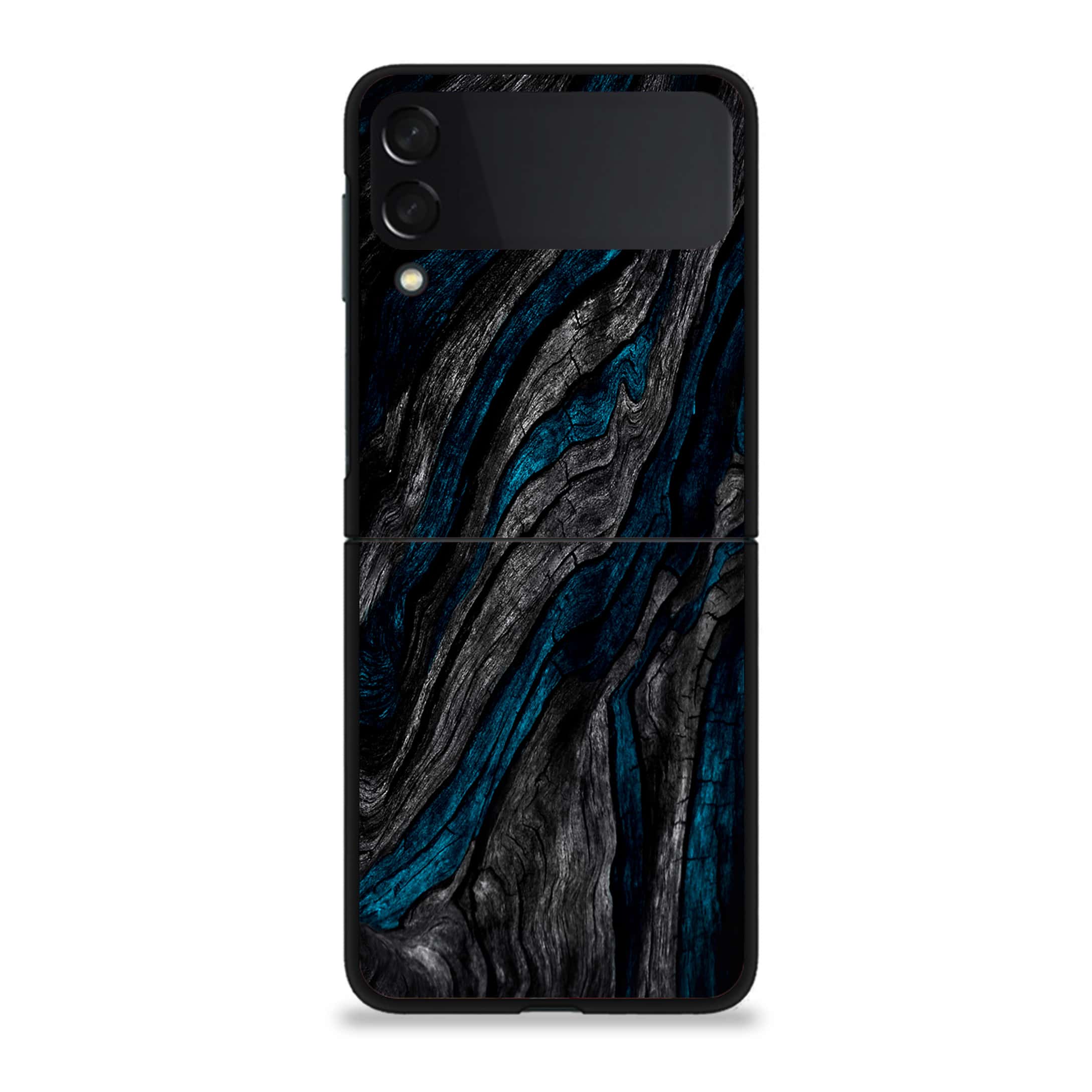 Galaxy Z Flip 3 - Liquid Marble Series - Premium Printed Glass soft Bumper shock Proof Case