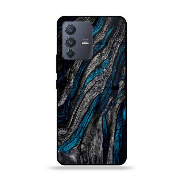 Vivo V23 5G/ Vivo S12 5G - Liquid Marble Dseign 8 - Premium Printed Glass soft Bumper shock Proof Case CS-26974