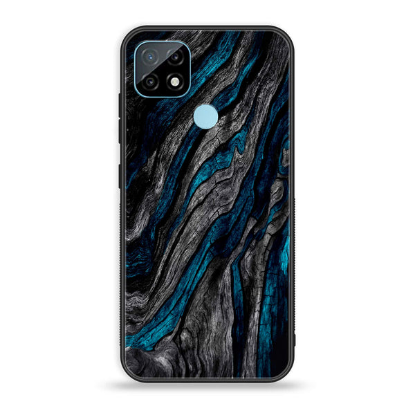 Realme C21 - Liquid Marble Design 8 - Premium Printed Glass soft Bumper shock Proof Case CS-23237