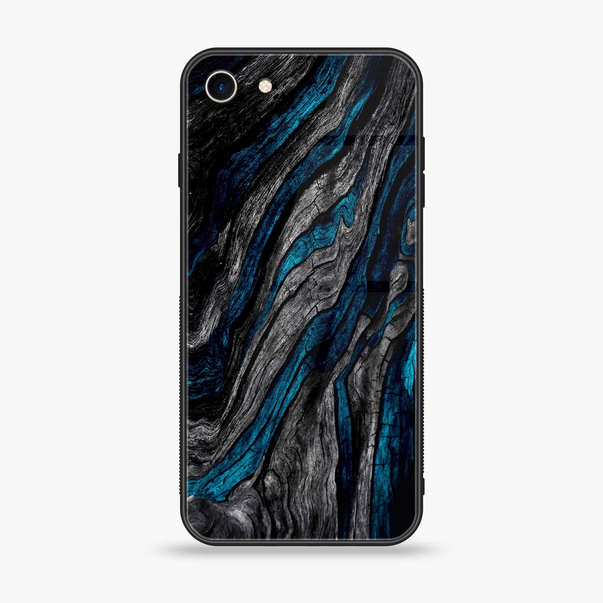 iPhone 7 - Liquid Marble Series - Premium Printed Glass soft Bumper shock Proof Case