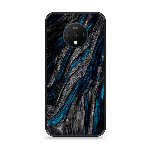 OnePlus 7T - Liquid Marble Design 8 - Premium Printed Glass soft Bumper shock Proof Case CS-17396