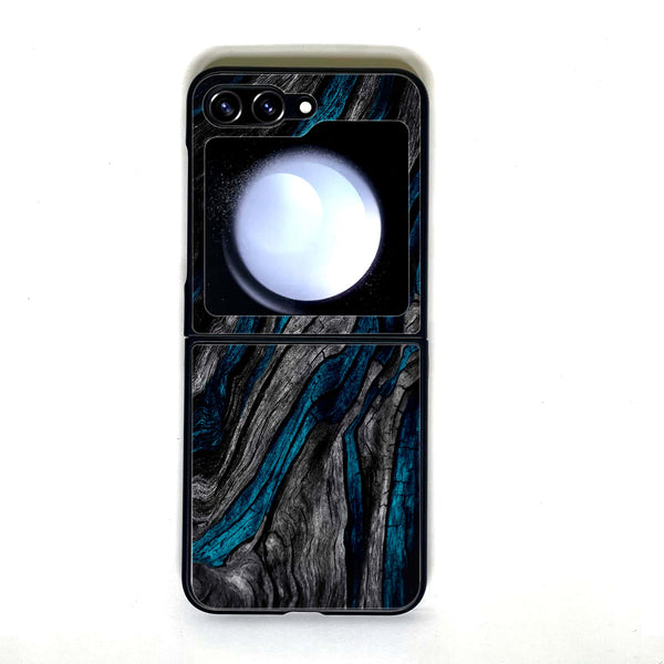 Galaxy Z Flip 5 - Liquid Marble - Design 8 - Premium Printed Glass soft Bumper shock Proof Case