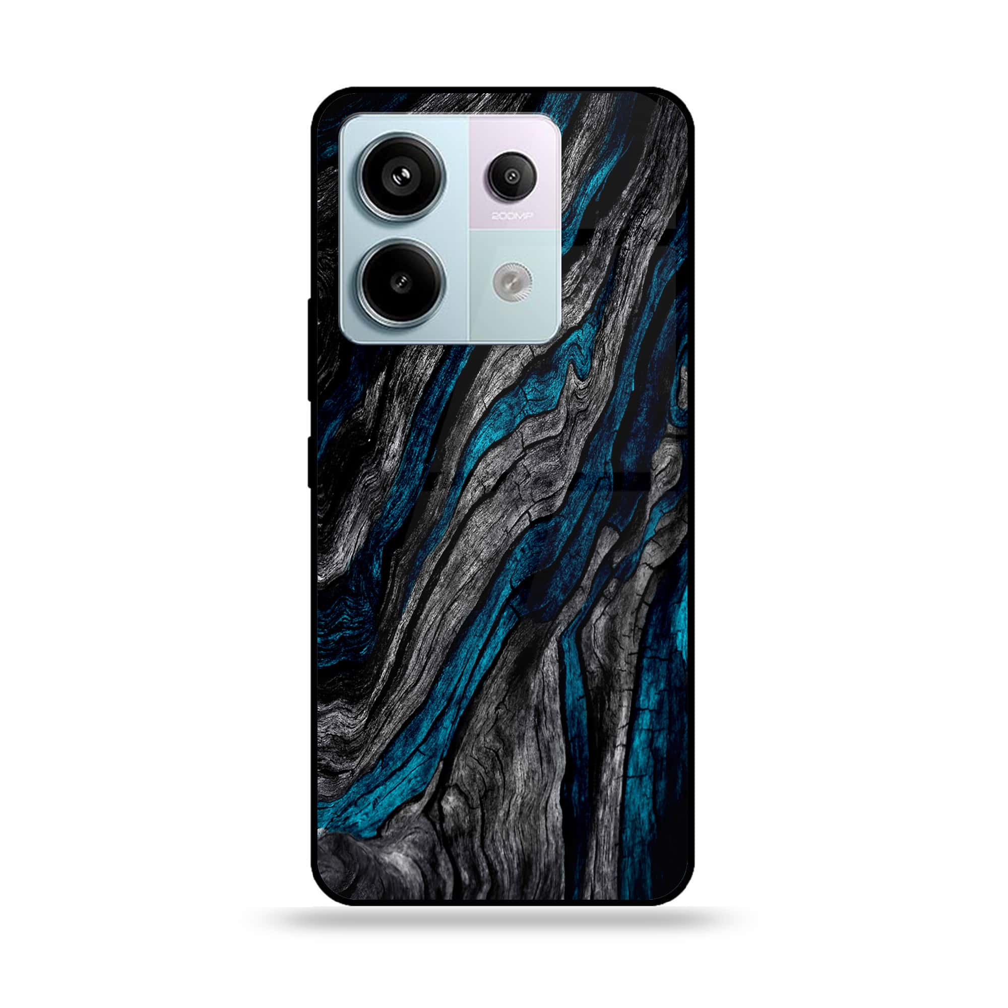 Redmi Note 13 - Liquid Marble Series - Premium Metal Printed soft Bumper shock Proof Case
