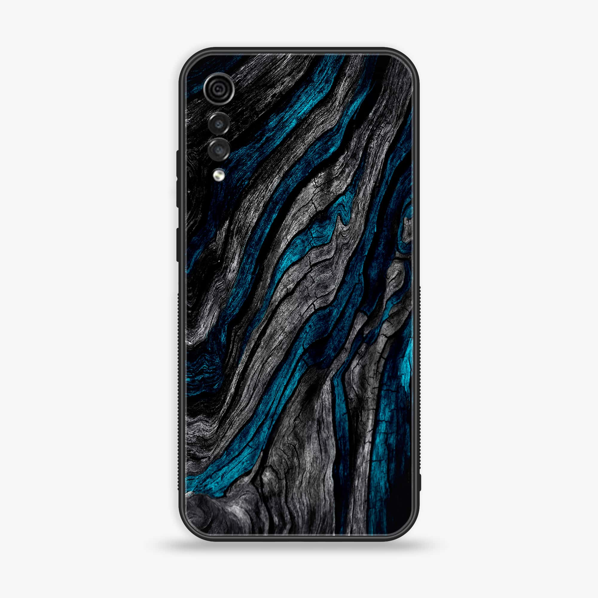 LG Velvet - Liquid Marble Series - Premium Printed Glass soft Bumper shock Proof Case