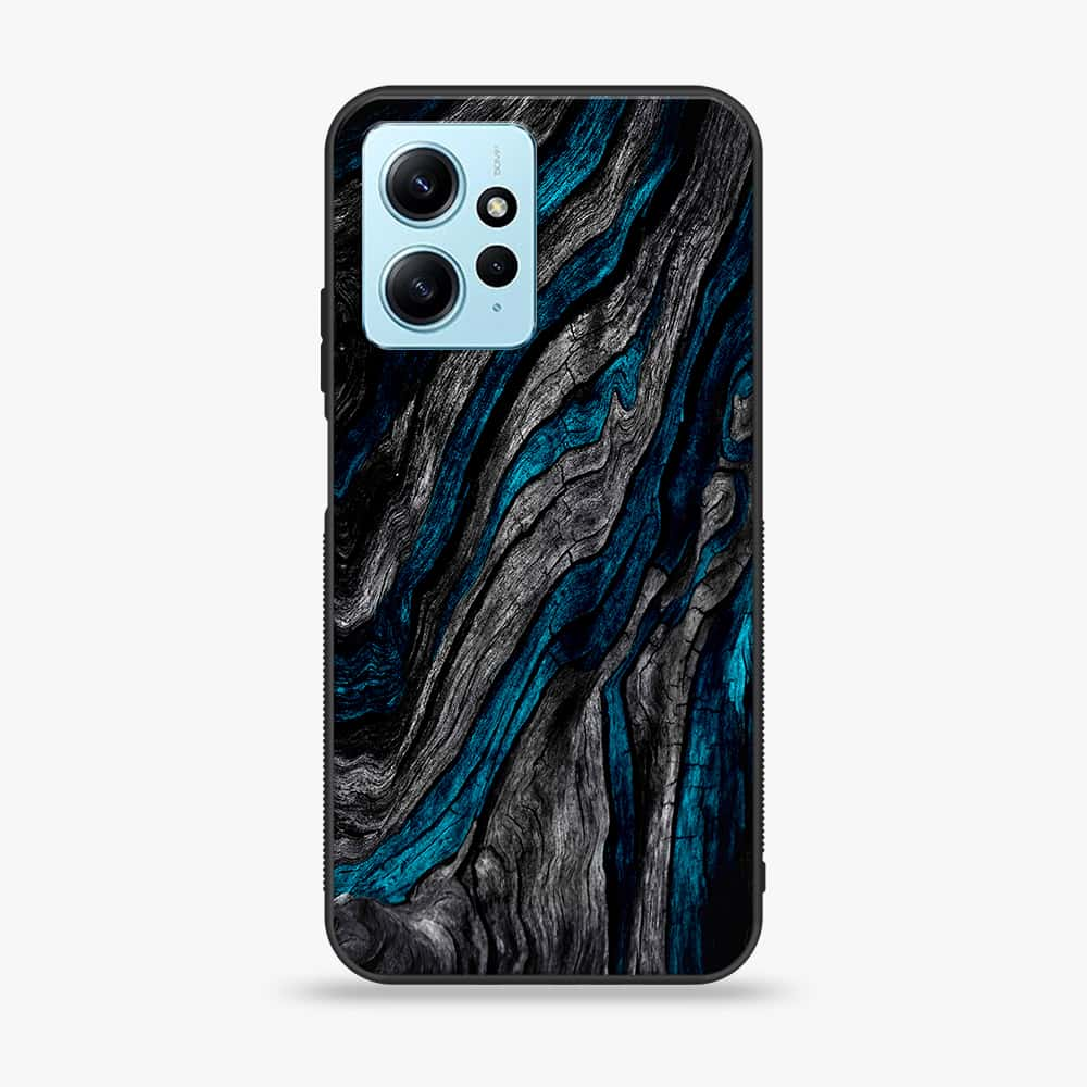 Xiaomi Redmi Note 12 - Liquid Marble Series - Premium Printed Glass soft Bumper shock Proof Case