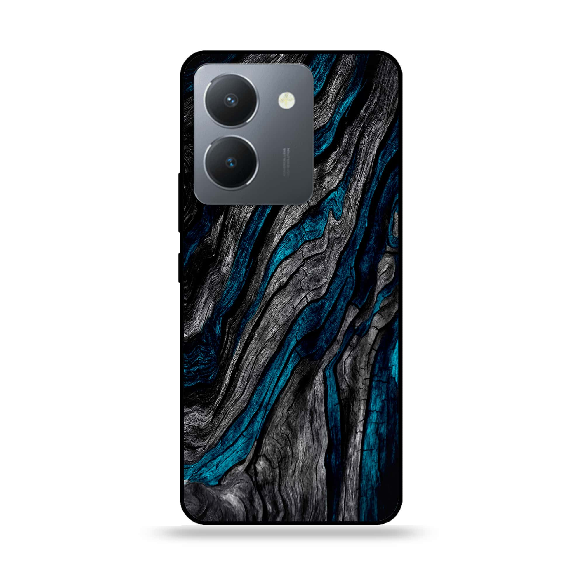 Vivo Y36 - Liquid Marble Series - Premium Printed Glass soft Bumper shock Proof Case