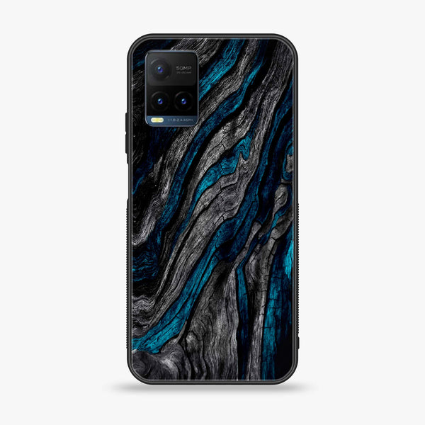 Vivo Y21 - Liquid Marble Design 6- Premium Printed Glass soft Bumper shock Proof Case CS-43989