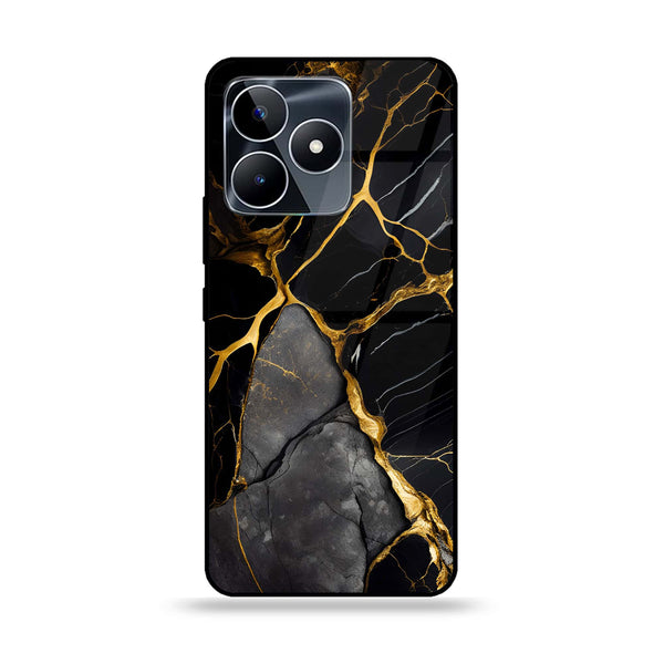 Realme C53 - Liquid Marble Series Design 6  - Premium Printed Glass soft Bumper shock Proof Case  CS-19361